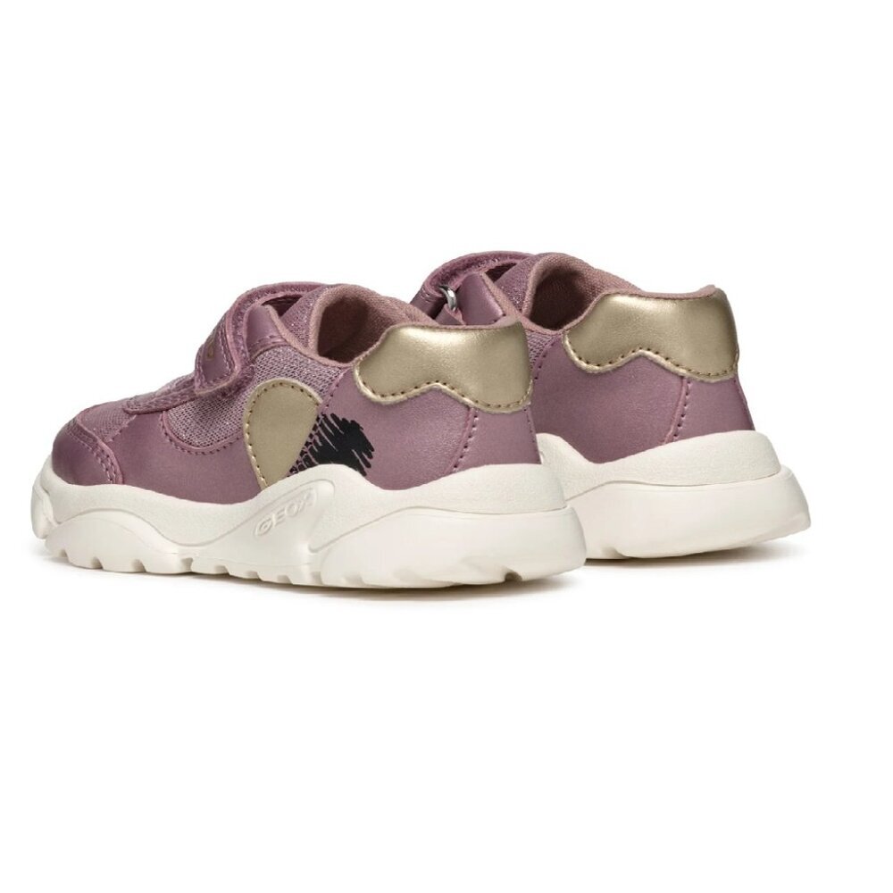 Geox Baby Toddler Girl Ciufciuf Shoes Sneakers, Dark Pink Gold, US 7, EU 23 - Picture 2 of 12